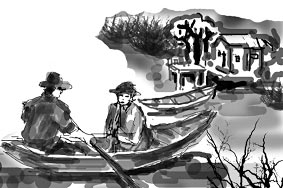 Nâng nhẹ mái chèo