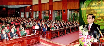 Đảng, Nhà nước và nhân dân tin tưởng Quân đội tiếp tục đóng góp tích cực, hiệu quả vào sự nghiệp xây dựng và bảo vệ tổ quốc