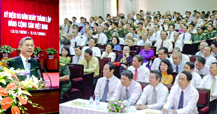 Cần Thơ tổ chức mít tinh trọng thể kỷ niệm 80 năm ngày thành lập Đảng Cộng sản Việt Nam