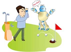 Robot làm huấn luyện viên golf