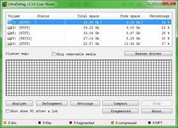 UltraDefrag chống phân mảnh hữu hiệu  trên Windows 7