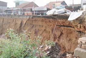 An Giang:  Sạt lở nghiêm trọng quốc lộ 91