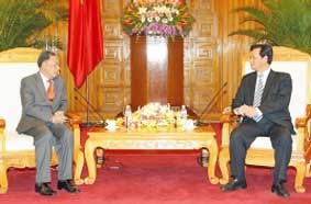 Thủ tướng Nguyễn Tấn Dũng tiếp, Phó Thủ tướng - Bộ trưởng Bộ Ngoại giao Phạm Gia Khiêm hội đàm với 
Bộ trưởng Ngoại giao Thái Lan