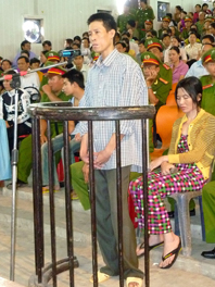 Vợ chồng Huỳnh Thanh Giang, Mã Ngọc Thơm mỗi người lãnh án 23 năm tù