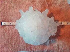 Cục mưa đá nặng kỷ lục được đưa về phòng thí nghiệm