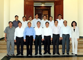 Bộ Chính trị làm việc với Đảng bộ các tỉnh Khánh Hòa, Ninh Thuận, Long An, Tiền Giang và TP Cần Thơ