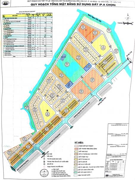 Quy hoạch chi tiết tỷ lệ 1/500 khu đô thị đường Nguyễn Văn Cừ