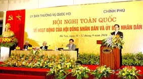 Hội nghị toàn quốc về hoạt động của Hội đồng nhân dân và Ủy ban nhân dân