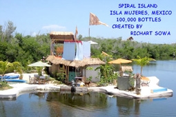 Xây đảo bằng 100.000 chai nhựa