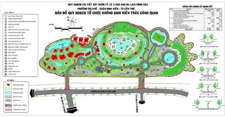 Quy hoạch chi tiết xây dựng tỷ lệ 1/500 Khu du lịch sông Hậu tại cồn Cái Khế