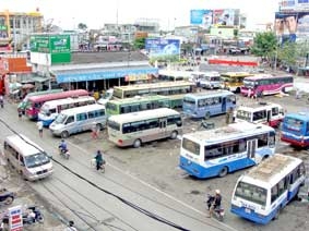 Bến xe đò Cần Thơ <br>
xưa và nay