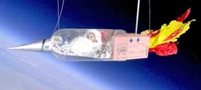 Ông già Noel bằng 
khoai tây... bay vào không gian!