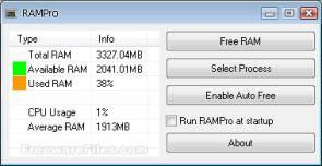 RAMPro 3.1.0.12 - Cải thiện tình trạng quá tải bộ nhớ