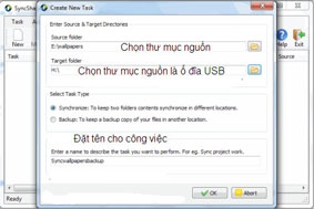 Đồng bộ hóa thư mục nhiều máy tính với ổ đĩa Flash USB