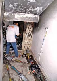 Cháy kho chứa hóa chất