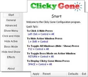 ClickyGone_1.4.4.1  Click để giấu tất cả các cửa sổ