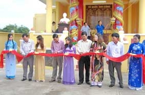 Khánh thành công trình chào mừng Đại hội lần thứ XI của Đảng