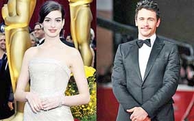 Anne Hathaway và James Franco 

dẫn chương trình cho Oscar 2011