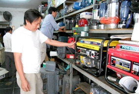 Thị trường máy phát điện vào mùa cao điểm