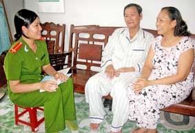 Nữ cảnh sát khu vực giàu tâm huyết
