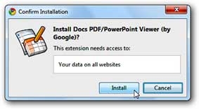 Xem văn bản trực tiếp trong 
trình duyệt Google Chrome