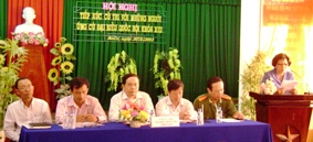 Cử tri đề nghị khi trúng cử, các đại biểu dân cử phải gần dân, sát dân, kịp thời kiến nghị, giải quyết các vấn đề xã hội bức xúc