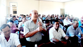 Cử tri kiến nghị
nhiều vấn đề bức xúc