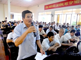 Cử tri kiến nghị sớm có giải pháp khắc phục tình trạng 
quy hoạch treo, công trình thi công chậm