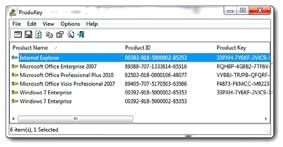 Phục hồi số đăng ký phần mềm 
từ máy tính hỏng