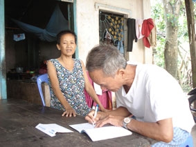 Trao tiền từ thiện