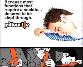 Gối đầu lên cà vạt