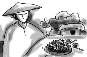 Mẹ và những ngọn rau lang