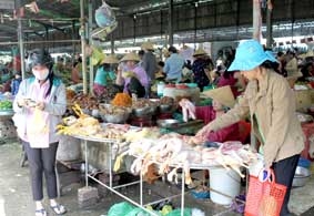 Giá thực phẩm tươi sống giảm