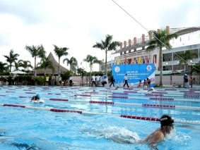 Long An Nhất toàn đoàn giải bơi lội