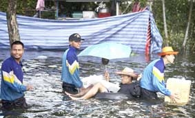 Thái Lan tiếp tục 
gồng mình chống lũ
