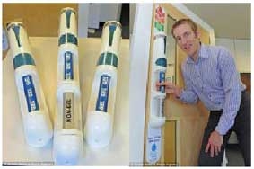 Tay nắm cửa tự phun nước tiệt trùng