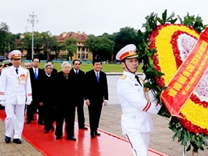 Lãnh đạo Đảng, Nhà nước viếng Chủ tịch Hồ Chí Minh