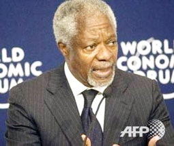 Ông Kofi Annan được chọn làm đặc phái viên về Syrie