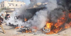 Israel tiếp tục không kích Gaza