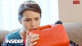 Nghiện... uống xăng