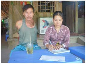 Trao tiền từ thiện