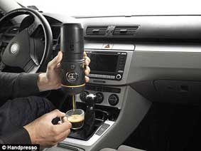 Máy pha cà phê dùng cho ôtô