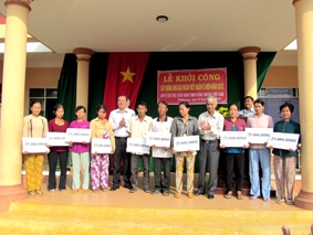 Ô MÔN: Khởi công xây dựng 150 căn nhà đại đoàn kết