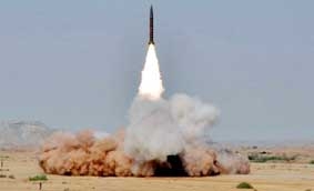 Pakistan thử tên lửa có thể mang đầu đạn hạt nhân