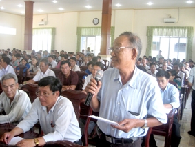 Đại biểu Quốc hội TP Cần Thơ tiếp xúc cử tri quận Thốt Nốt và các huyện Vĩnh Thạnh, Thới Lai