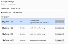 Làm thế nào sở hữu 25 GB
miễn phí từ SkyDrive?