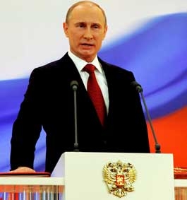 Ông Putin tuyên thệ 
nhậm chức Tổng thống Nga