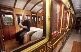 Phòng ngủ từ toa xe lửa