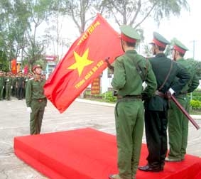 Tổ chức lễ tuyên thệ chiến sĩ mới đợt I năm 2012