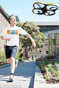 Robot đồng hành cùng người chạy bộ